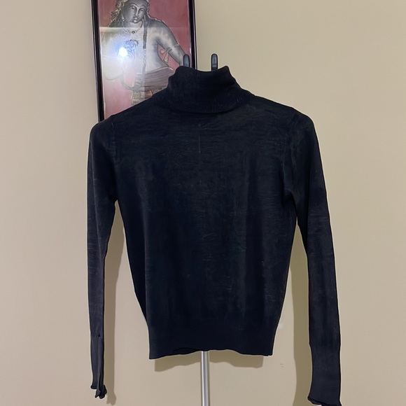 Zara Sweaters - Zara turtle neck knit charcoal grey top